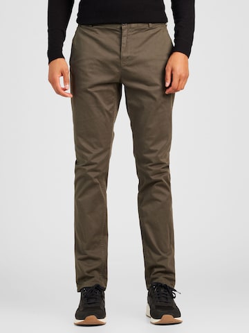 GARCIA Tapered Chino Pants in Green: front