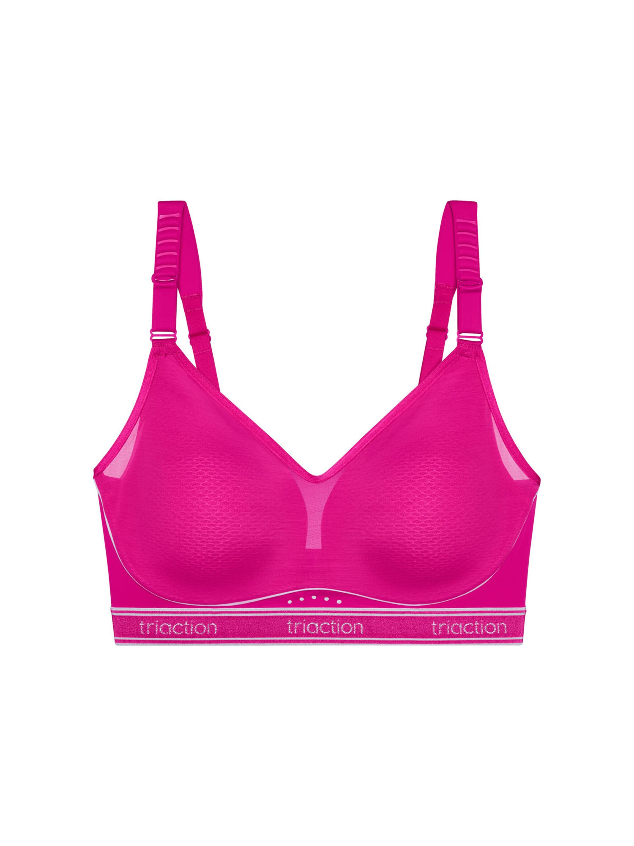 TRIUMPH Bustier Sport bh ' Triaction Cardio Air ' in Roze: voorkant