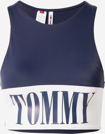 Tommy Jeans Bralette Bikini Top in Blue: front