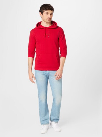 HOLLISTER - Sweatshirt 'DOPAMINE' em vermelho