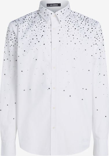 Karl Lagerfeld Paita ' HEMD MIT STRASSSTEINEN UND FARBVERLAUF ' värissä valkoinen, Tuotenäkymä