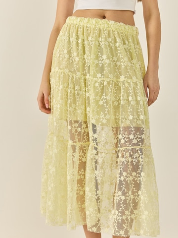 Bianco Lucci Sukně – žlutá: přední strana