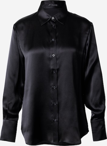 Camicia da donna di Sisley in nero: frontale