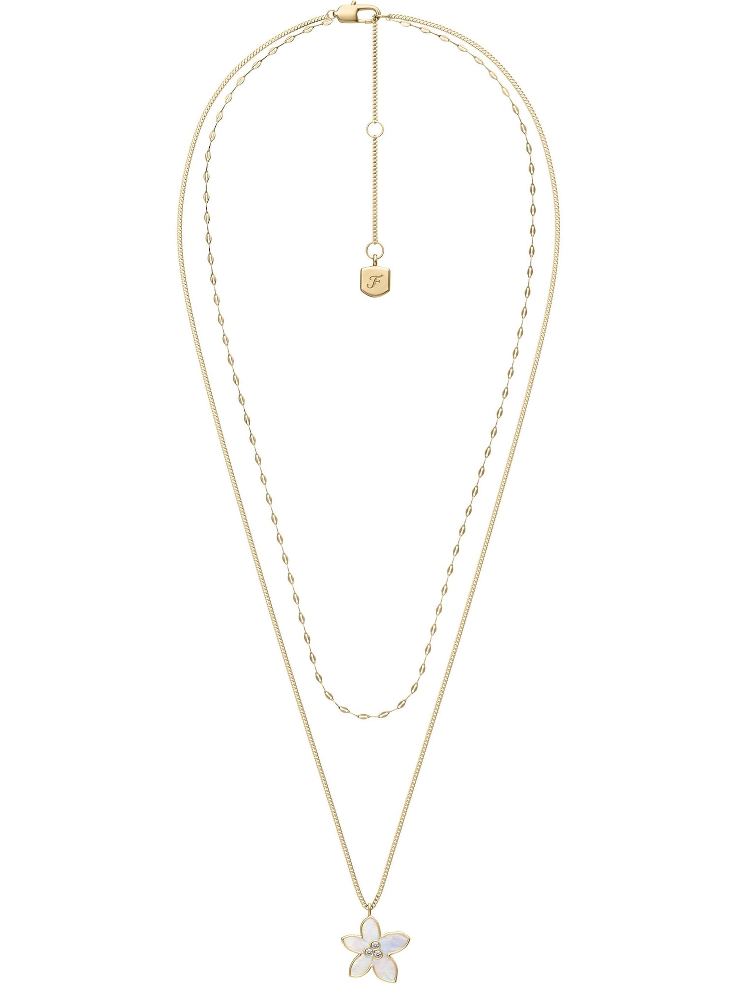 FOSSIL Kette in Gold: Vorderseite
