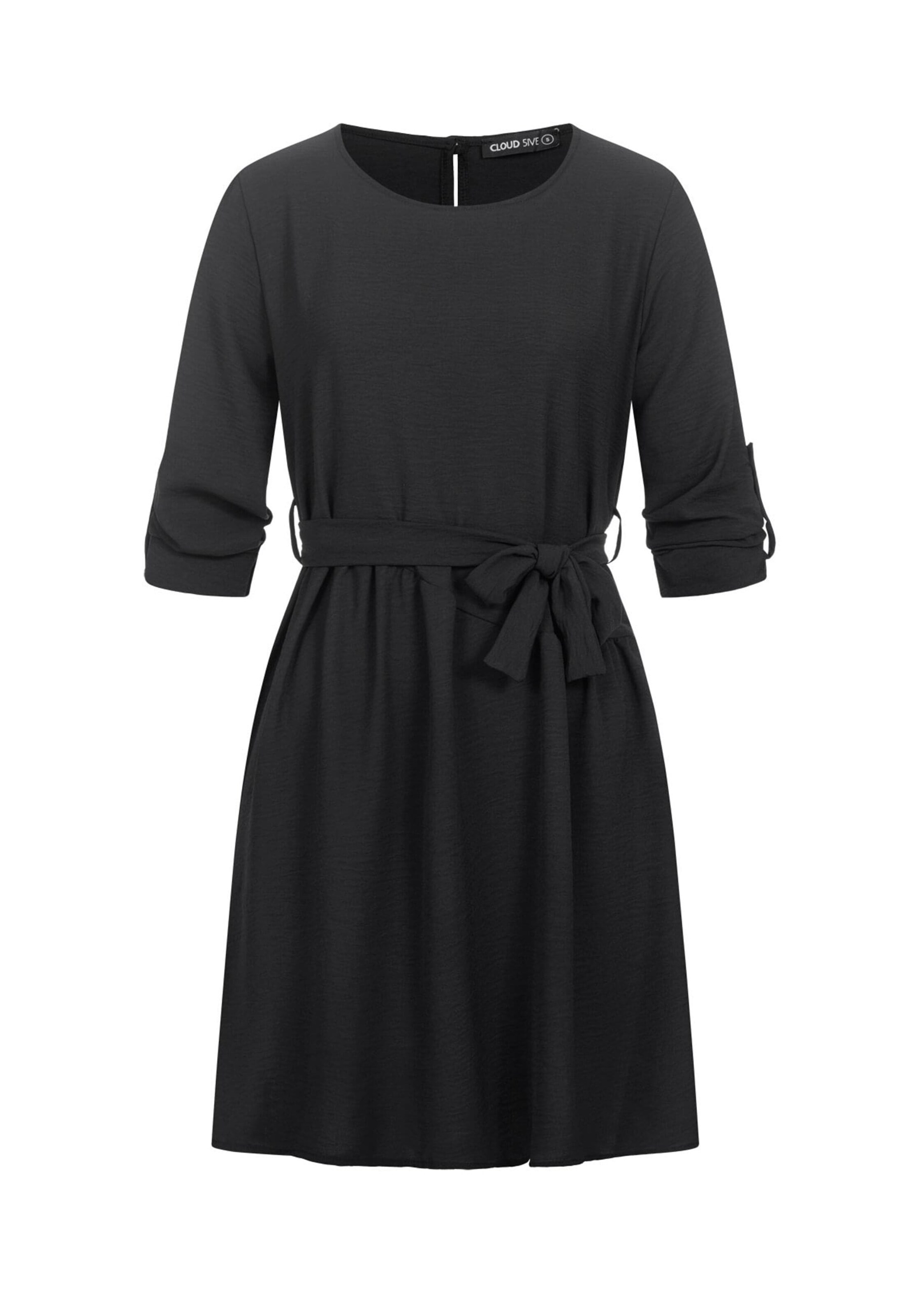 Cloud5ive Kleid in Schwarz: Vorderseite