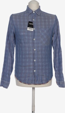 Woolrich Button Up Shirt in S in Blue: front