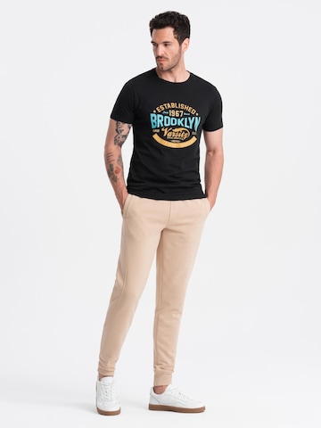 Ombre Regular Sports trousers in Beige