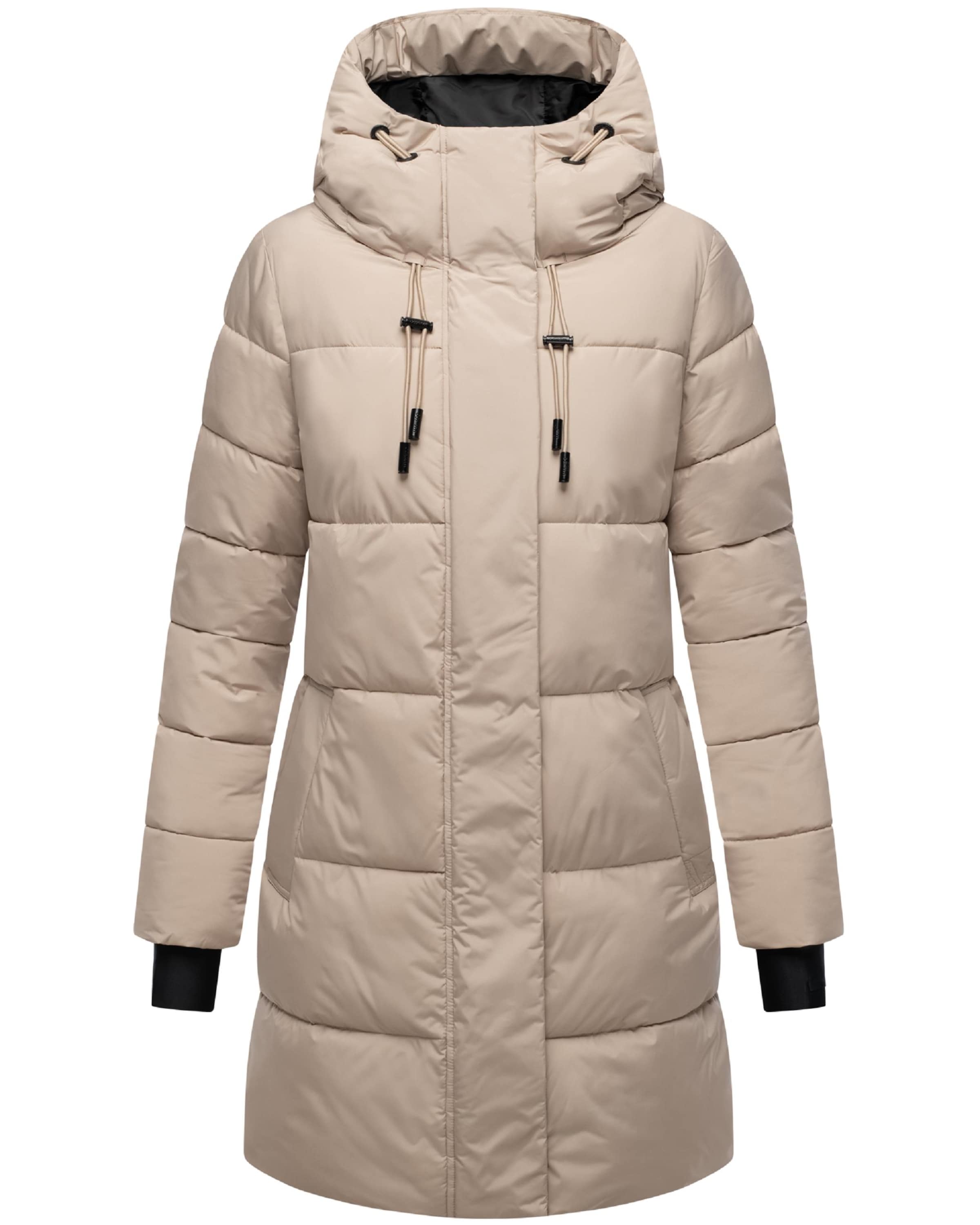 MARIKOO Χειμερινό παλτό 'Kaituu XVI' σε μπεζ: μπροστά