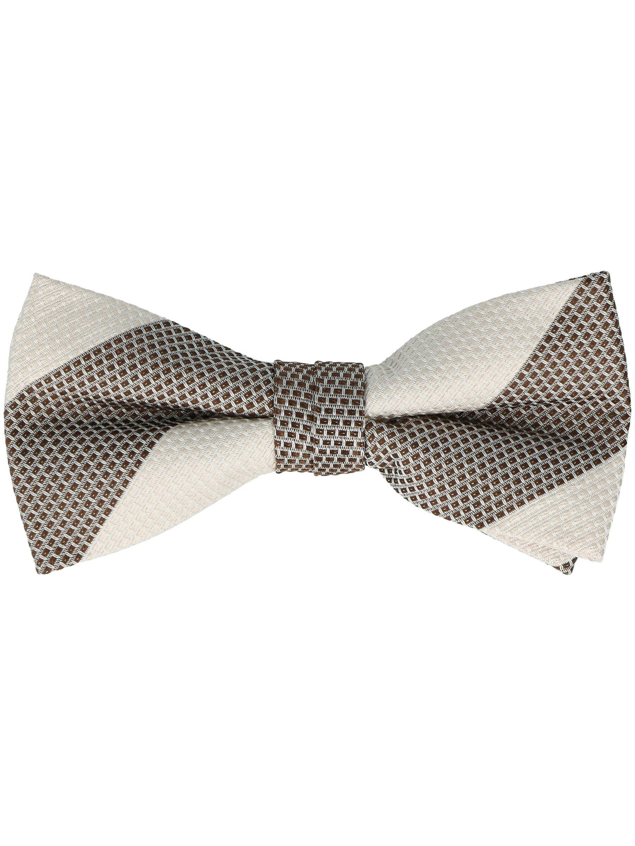 WILLEN Bow Tie 'Set : Blockstreifen / Uni' in Brown