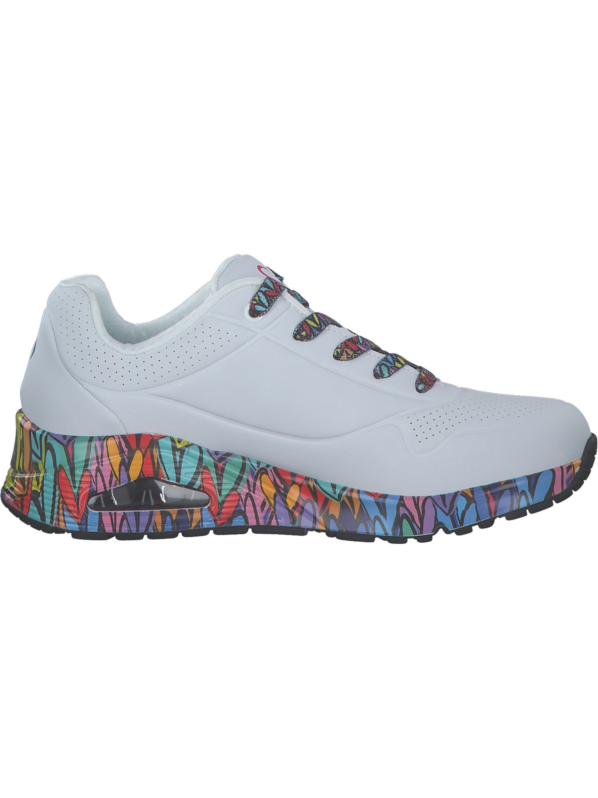 Baskets basses 'Uno - Ravaged Love' SKECHERS en blanc