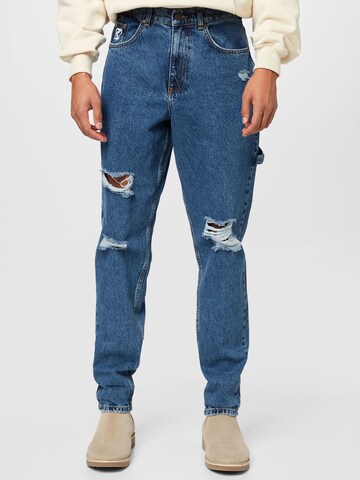 Karl Kani Regular Cargojeans in Blauw: voorkant