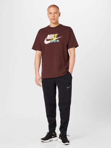 Nike Sportswear Tričko – hnědá