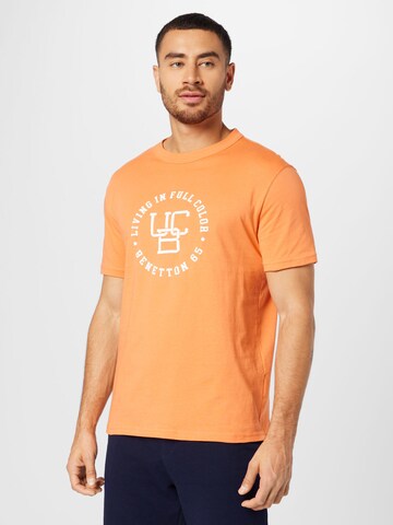 UNITED COLORS OF BENETTON Shirt in Orange: front