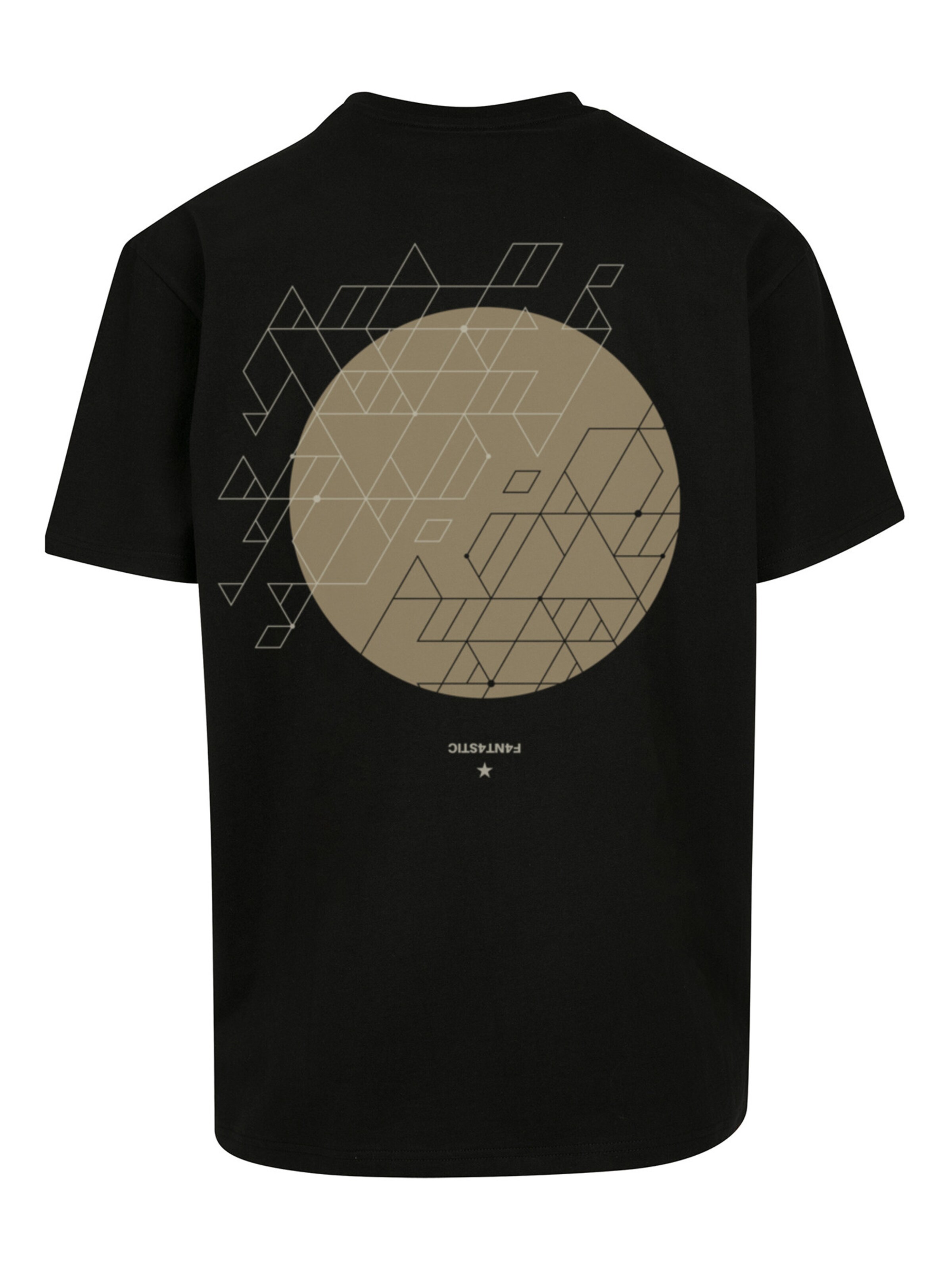 T-Shirt 'Geometric' F4NT4STIC en noir