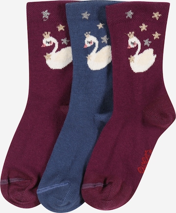 EWERS Socken 'Schwan' in Red: front