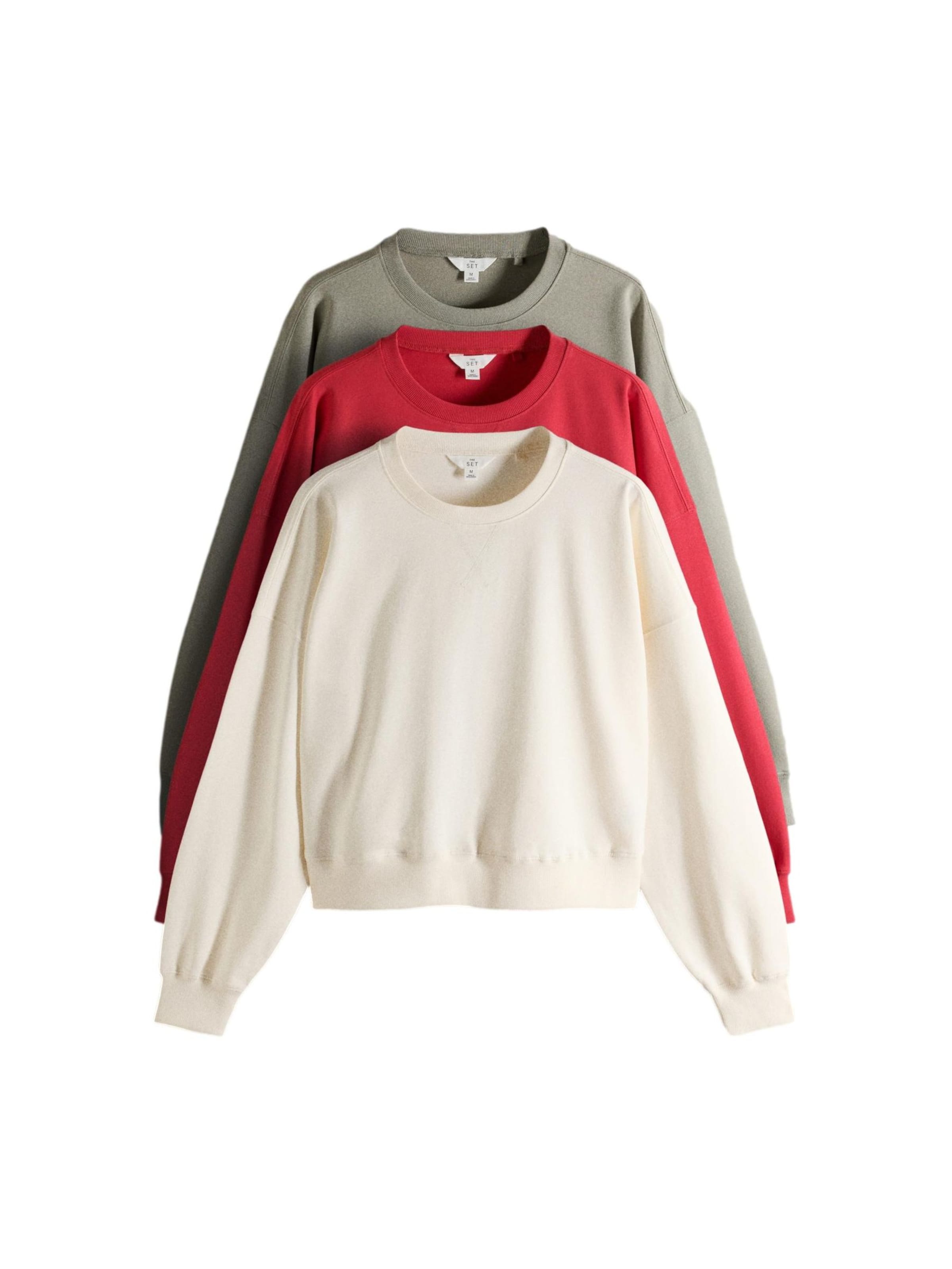 The Set - Sudadera en beige: frente