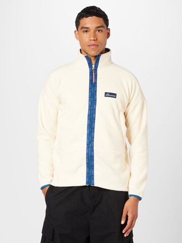 CRAGHOPPERS Athletic fleece jacket 'Haskin' in Beige: front