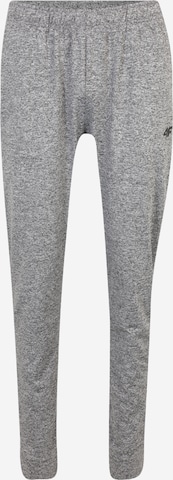 Effilé Pantalon de sport 4F en gris : devant