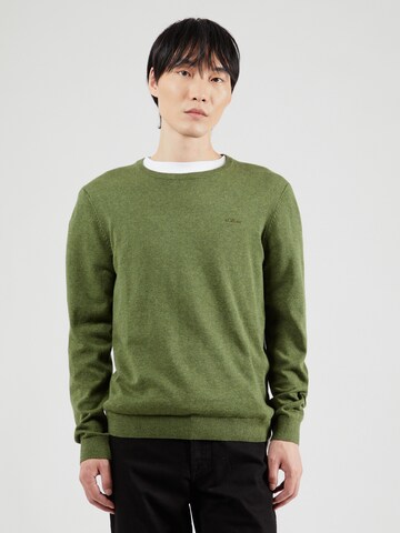 s.Oliver Sweater in Green: front