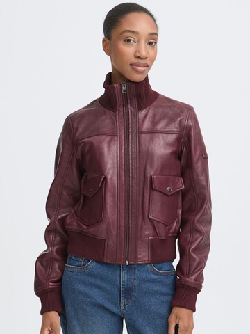 Oxmo Lederjacke ' OXDenny ' in Rot
