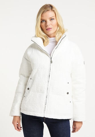 Veste d’hiver DreiMaster Vintage en blanc : devant