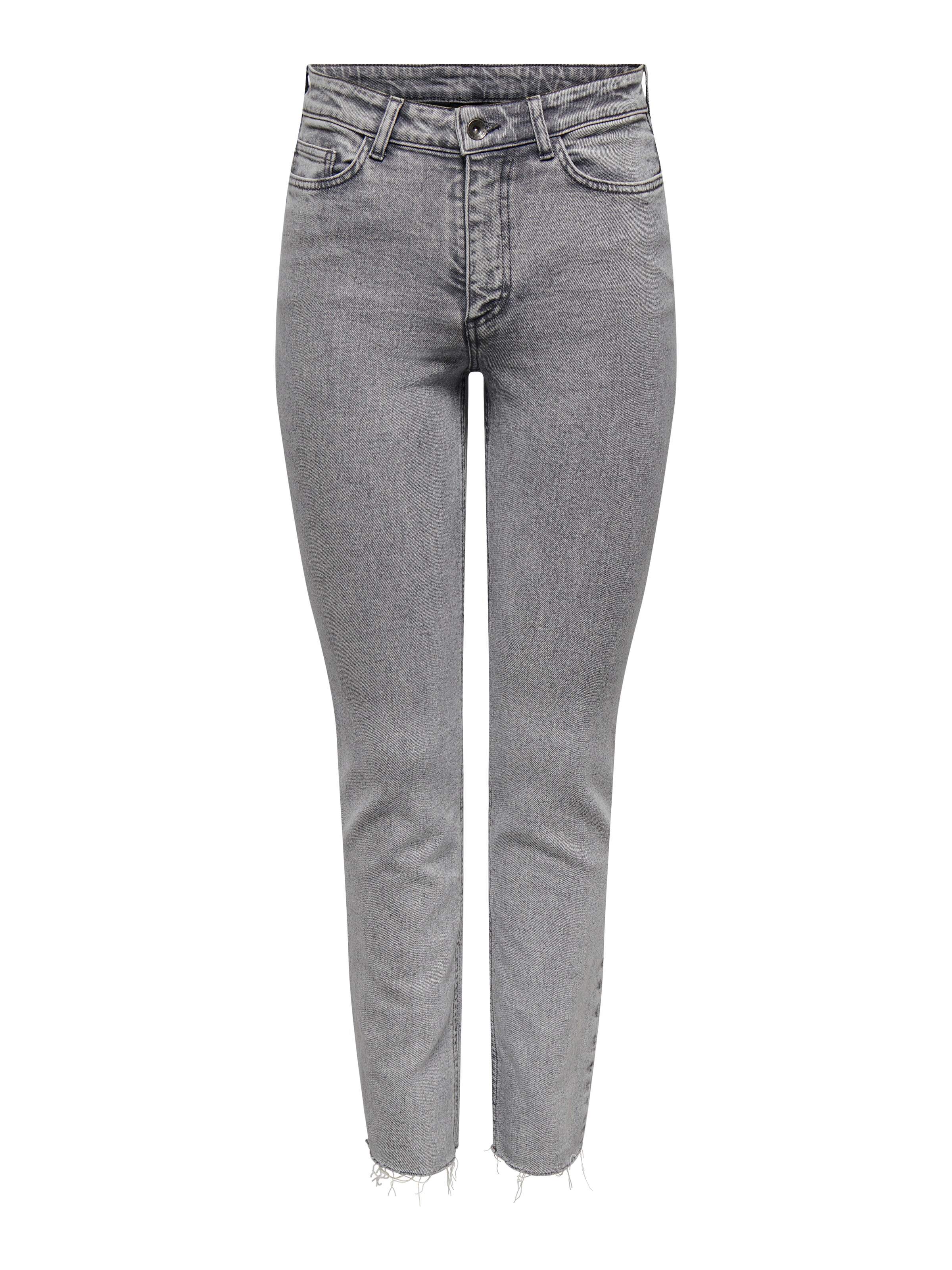 JDY Tapered Jeans in Grey: front
