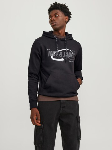 JACK & JONES Sweatshirt i sort: forside