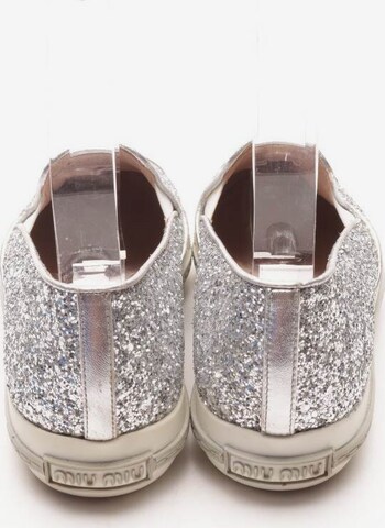 Miu Miu Flats & Loafers in 36 in Silver