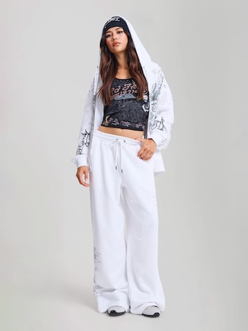 Ed Hardy Ζακέτα φούτερ σε λευκό