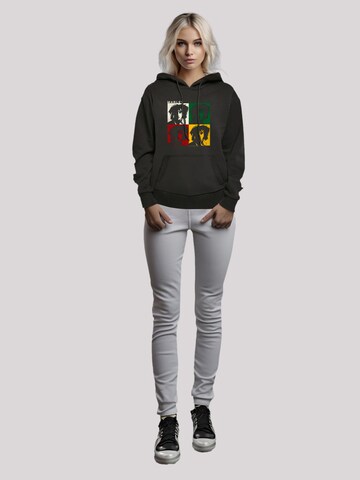 F4NT4STIC Sweatshirt 'Bob Marley Reggae Music Colour Blocks' in Zwart