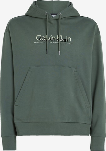 Calvin Klein Sweatshirt in Green: front