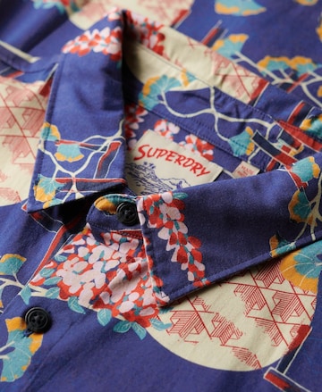 Superdry Comfort fit Koszula w kolorze niebieski