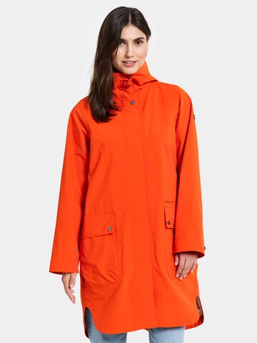 Didriksons Outdoorjas in Oranje: voorkant