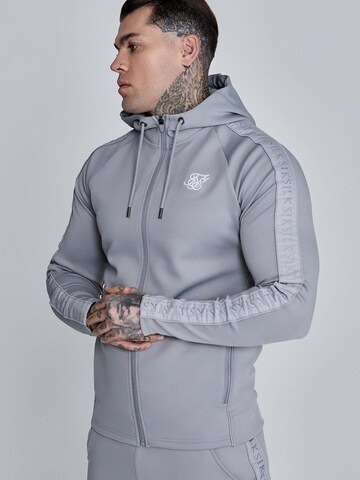 SikSilk Tracksuit 'Hoodie And Joggers Set' in Grey