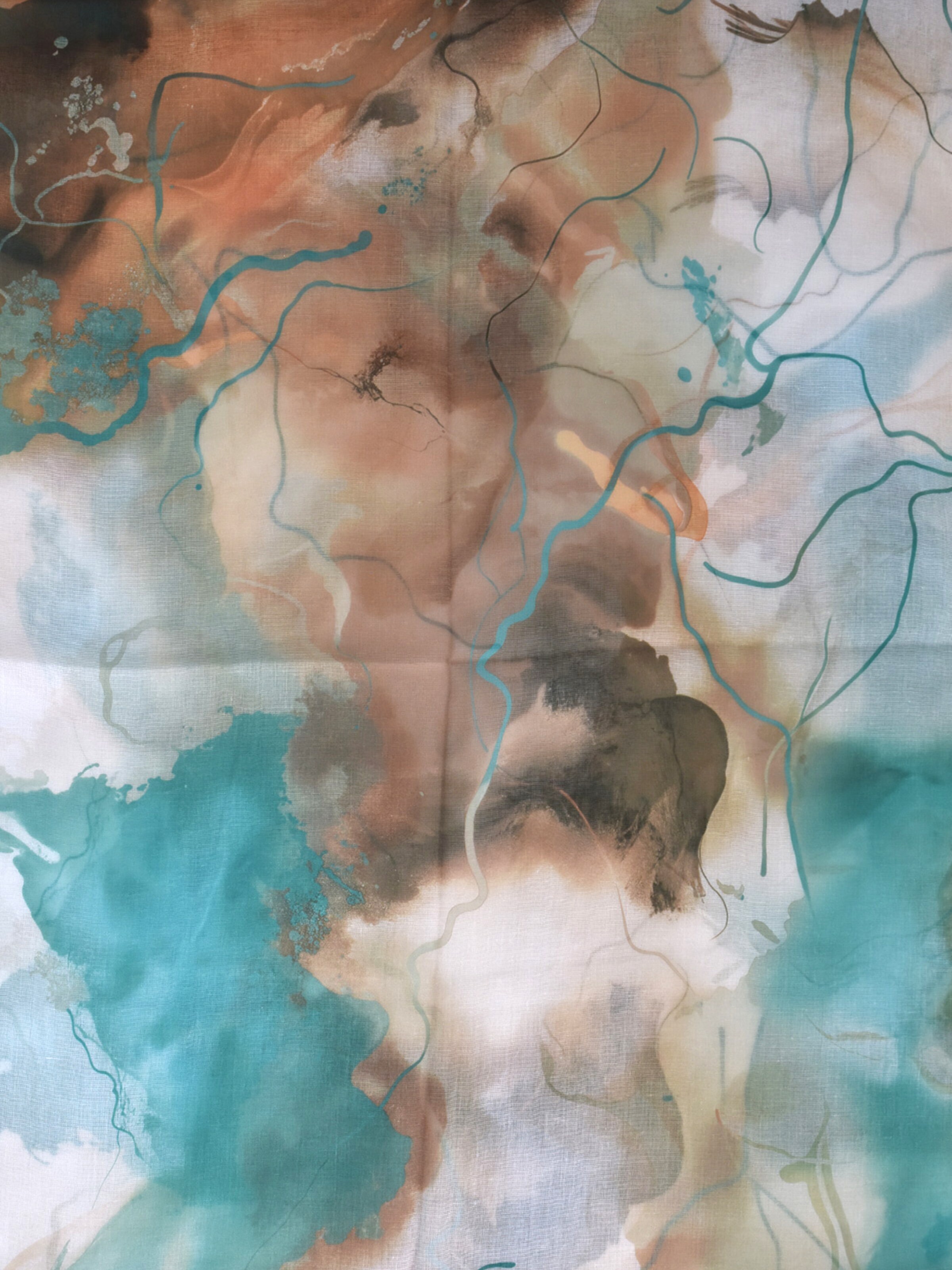 styleBREAKER Schlauchschal 'Loop Schal mit Aquarell Glow Muster'‌‌‌‌‌‌‌‌‌ in Braun