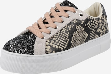 GUESS Sneakers laag 'GARMINI2' in Bruin: voorkant