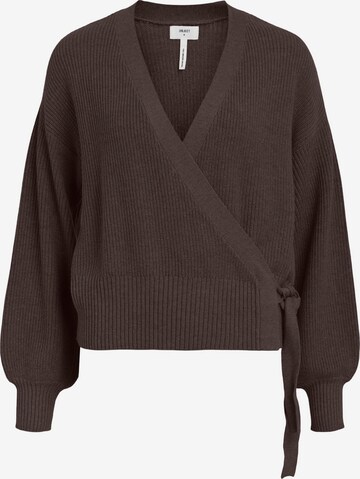 OBJECT Knit Cardigan in Brown: front