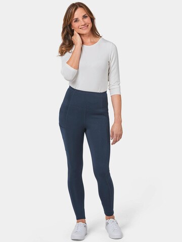 Skinny Leggings Goldner en bleu