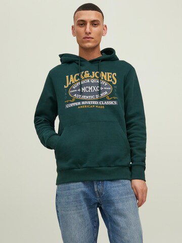 Felpa 'New Denim' di JACK & JONES in verde: frontale