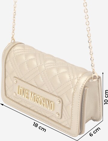 Love Moschino - Mala de ombro em ouro