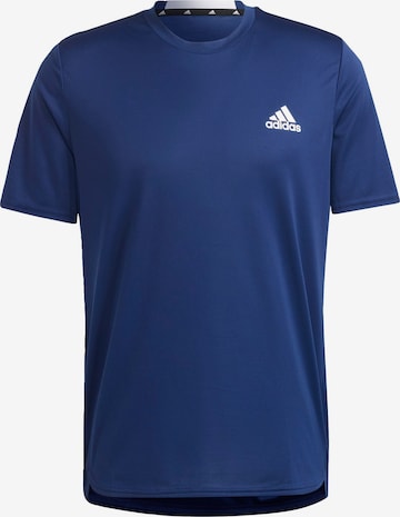 ADIDAS SPORTSWEAR Performance Shirt 'Designed for Movement' in Blue: front