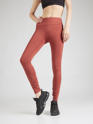 On Skinny Workout Pants in Red: front