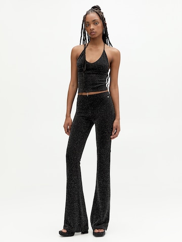 Pull&Bear Flared Pants in Black