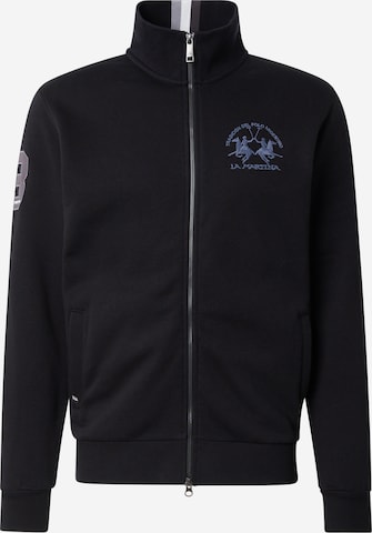 La Martina Sweatjacke in Schwarz: Vorderseite