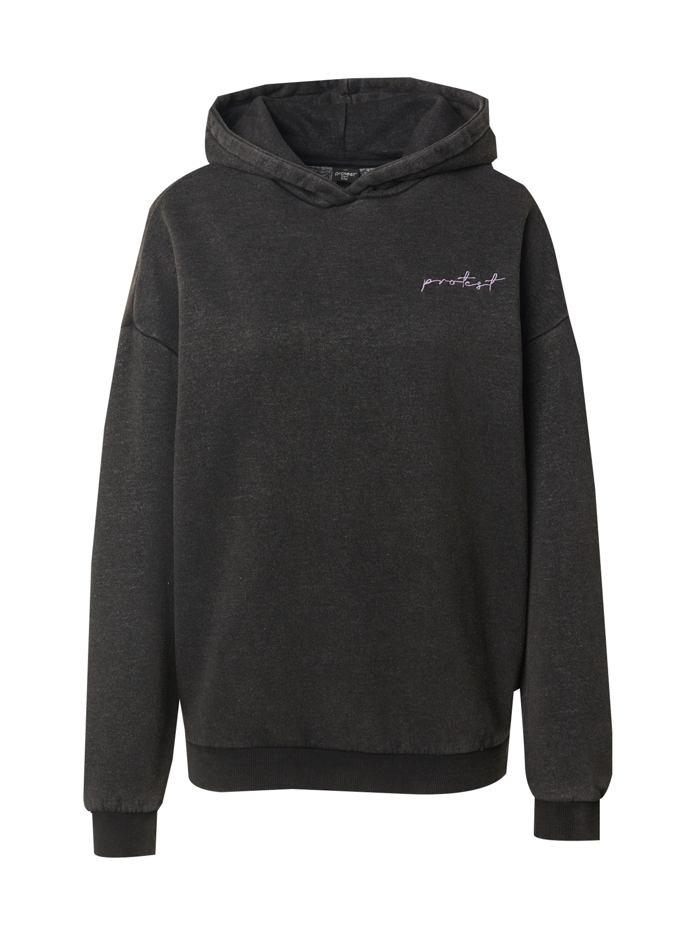 PROTEST Αθλητική μπλούζα φούτερ 'DAFNY' σε μαύρο: μπροστά