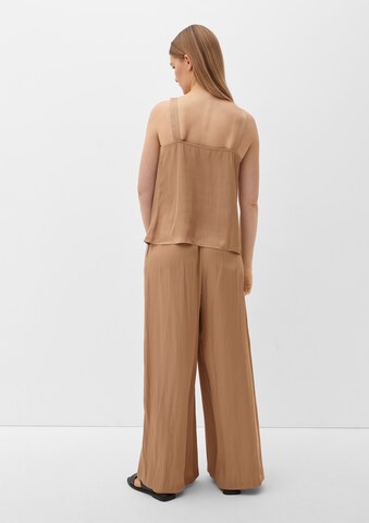 s.Oliver BLACK LABEL Wide Leg Hose in Braun