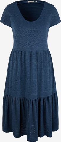 TOM TAILOR Sukienka 'Ajour' w kolorze niebieski: przód