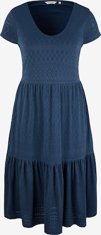 TOM TAILOR Dress 'Ajour' in Blue: front