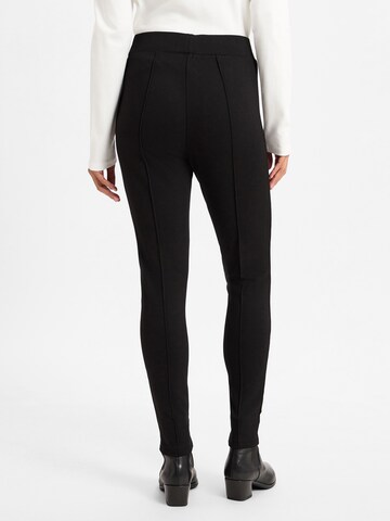 OPUS Slimfit Bundfaltenhose 'Ekaja' in Schwarz