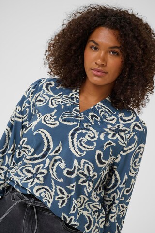 KAFFE CURVE Bluse in Blau